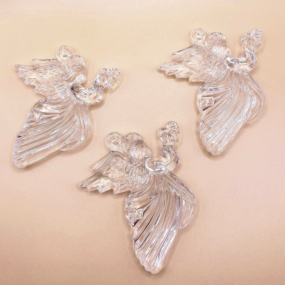 Vintage Waterford Marquis Crystal Angels Christmas Ornaments Set of 3